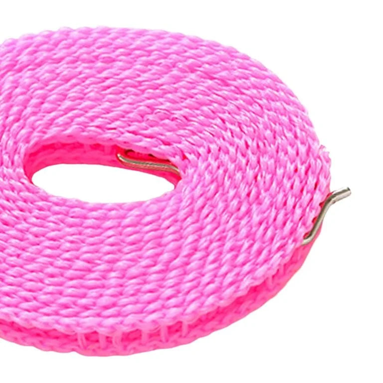 Nylon Rope for Clothes Drying with Hooks Rope Wire for Drying Hanging Clothes - 10366