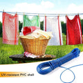 - 20 meter PVC Coated Steel Cloth Drying Wire Rope Clothesline {Random Color} - 20713