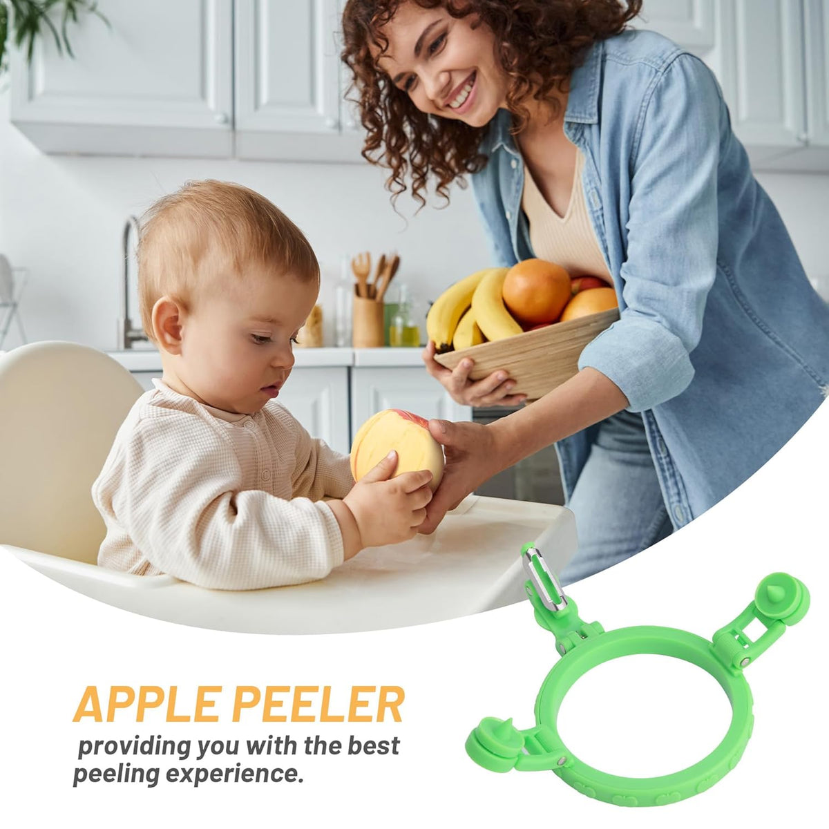 Handheld Apple Peeler for Apple Pear Manual Rotating Apple Pear Peeler Zester Kitchen Gadget Apple Peeling Hand Rotation Fruit Spiralizer Peeler Machine Gift Ideas - 20528