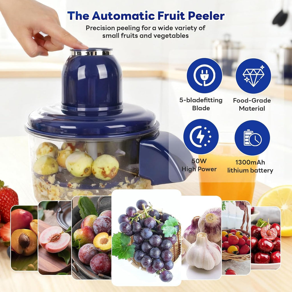 Automatic Grape Peeler Machine, Electric Small Fruit Peeler, Kitchen Gadget for Grape, Cherry Tomato, Garlic, Home Use Skin Remover Tool - 20173
