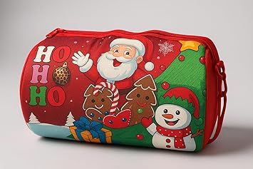 Christmas Santa Print Duffle Bags – Waterproof Bag Shoulder Bag with Large Compartment for  Travel, Duffle Bags, Size 14" * 8" inch - 11294