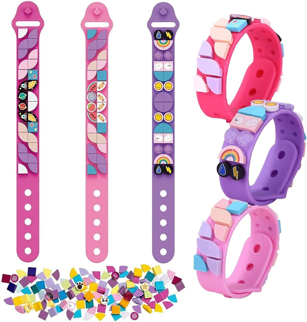 Dots Bracelet Kids, Building Blocks Bracelets, DIY Creative Bracelet Making Kit, Friendship Bracelets 29 pcs - 10312