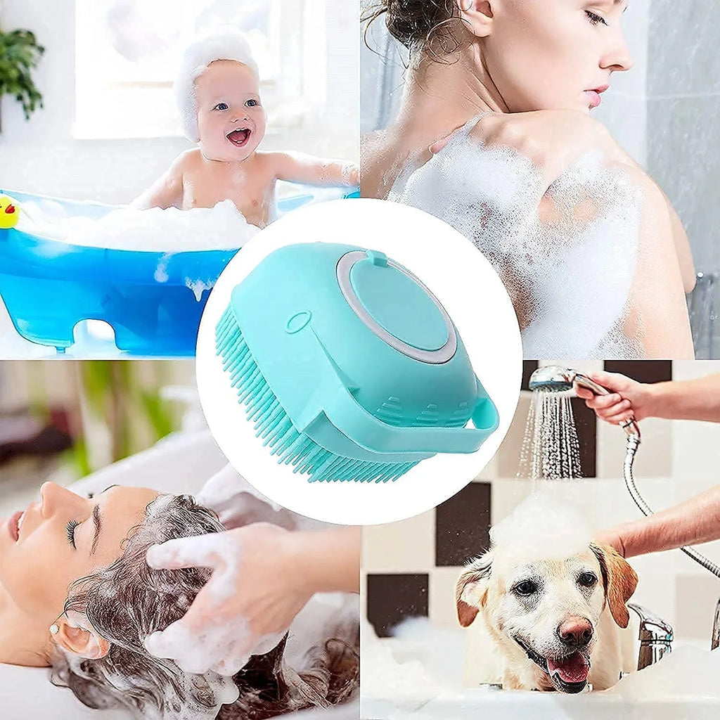 Silicon Massage Bath Brush Hair, Scalp & Bathing Brush - 6070