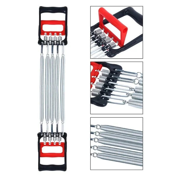 Chest Expander Chest Workout Equipment Dual Use Adjustable 5 Spring Pull - 9014