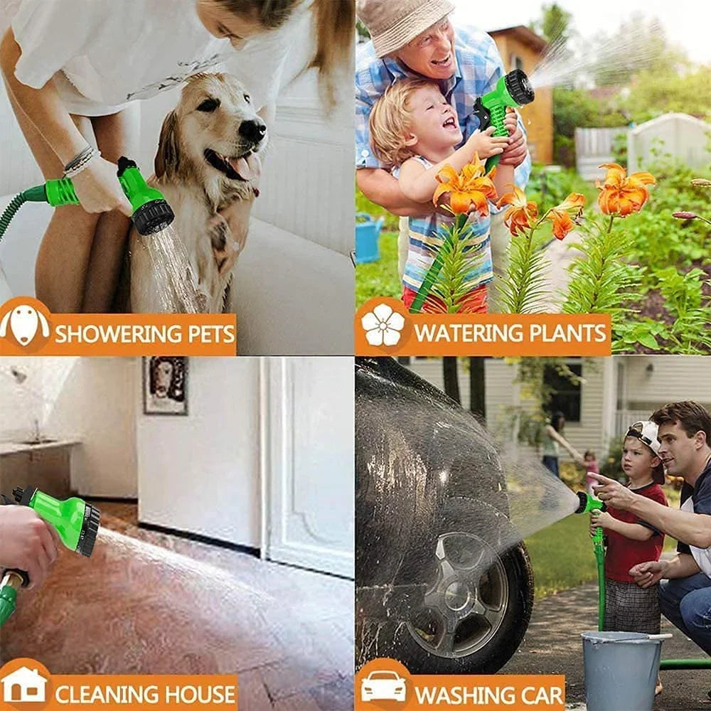 7 Mode High Pressure Water Spray Gun with Hose Nozzle for Gardening, Car Bike Washing & Watering Plants with Perfect Water Spray & Flow Control - 10335