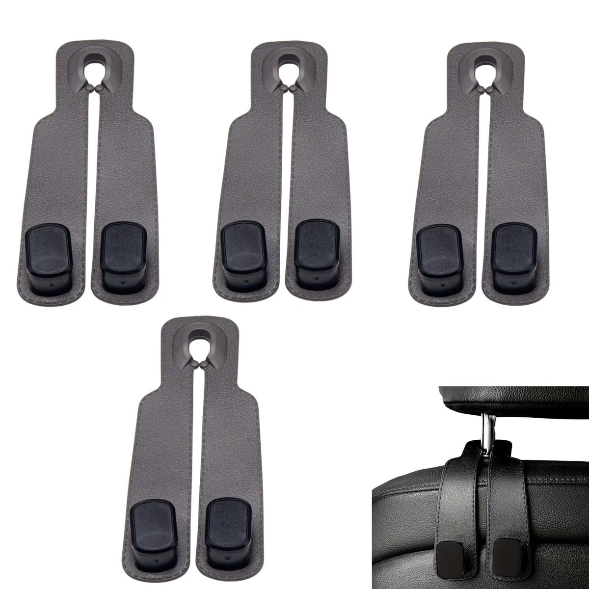 Car Hooks with Phone Holder | Car Seat Hooks for Purses and Bags | Hangers for Handbags, - 21206