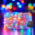 NC-A003 CBK Solar Fairy String Light Outdoor, 39 Ft 100LED with Inbuilt Rechargeable Battery IP65 Waterproof 8 Modes (Copper Wires, Sturdy Quality) for Garden Yard Diwali &Home Decor led Lights(Multi-Colour)