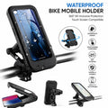 Waterproof Motorcycle Phone Holder, Bike Mobile Holder with Touch Screen, 360° Rotation Metal Handlebar Mount, Universal Mobile Stand for Bicycle, Scooter & Bike - 20869