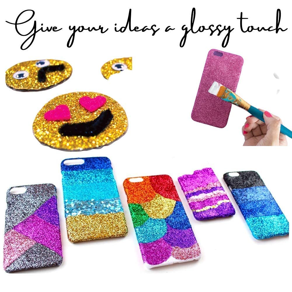{Pack of 12} Glitter Sparkle Powder Glitter Dust of Colors for Arts & Crafts, Scrapbooking, Paper Decorations and Other Activities Return Gift for Kids-Multicolor - 21181