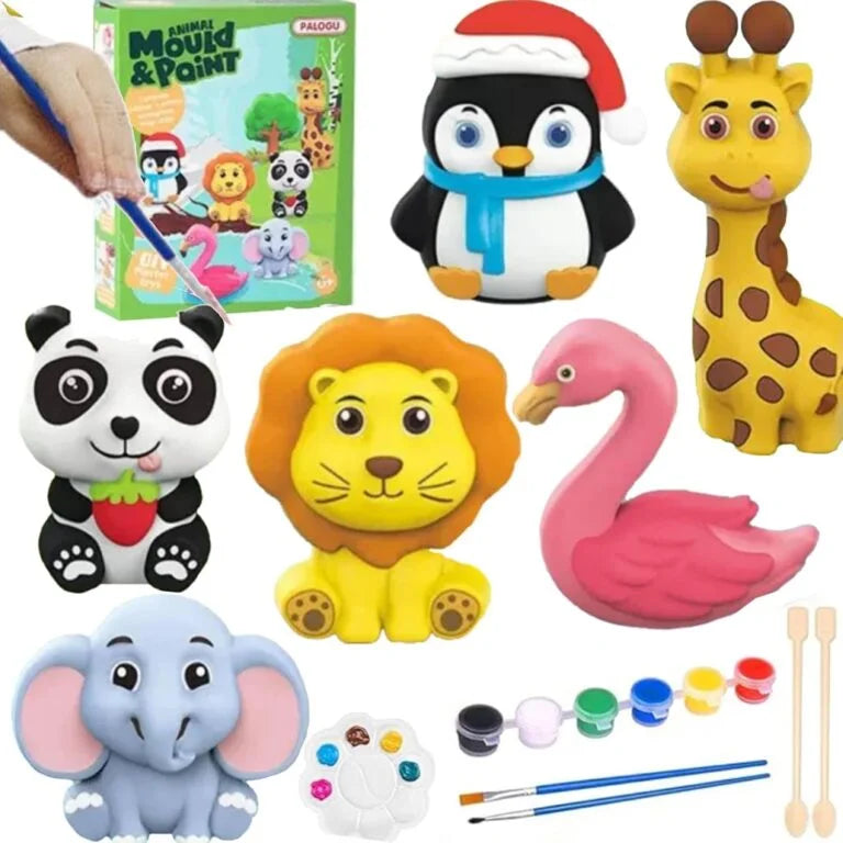 S138 Mould & Paint Arts Set DIY Painting Kit, Random Series Paint Craft Arts and Crafts for Kids