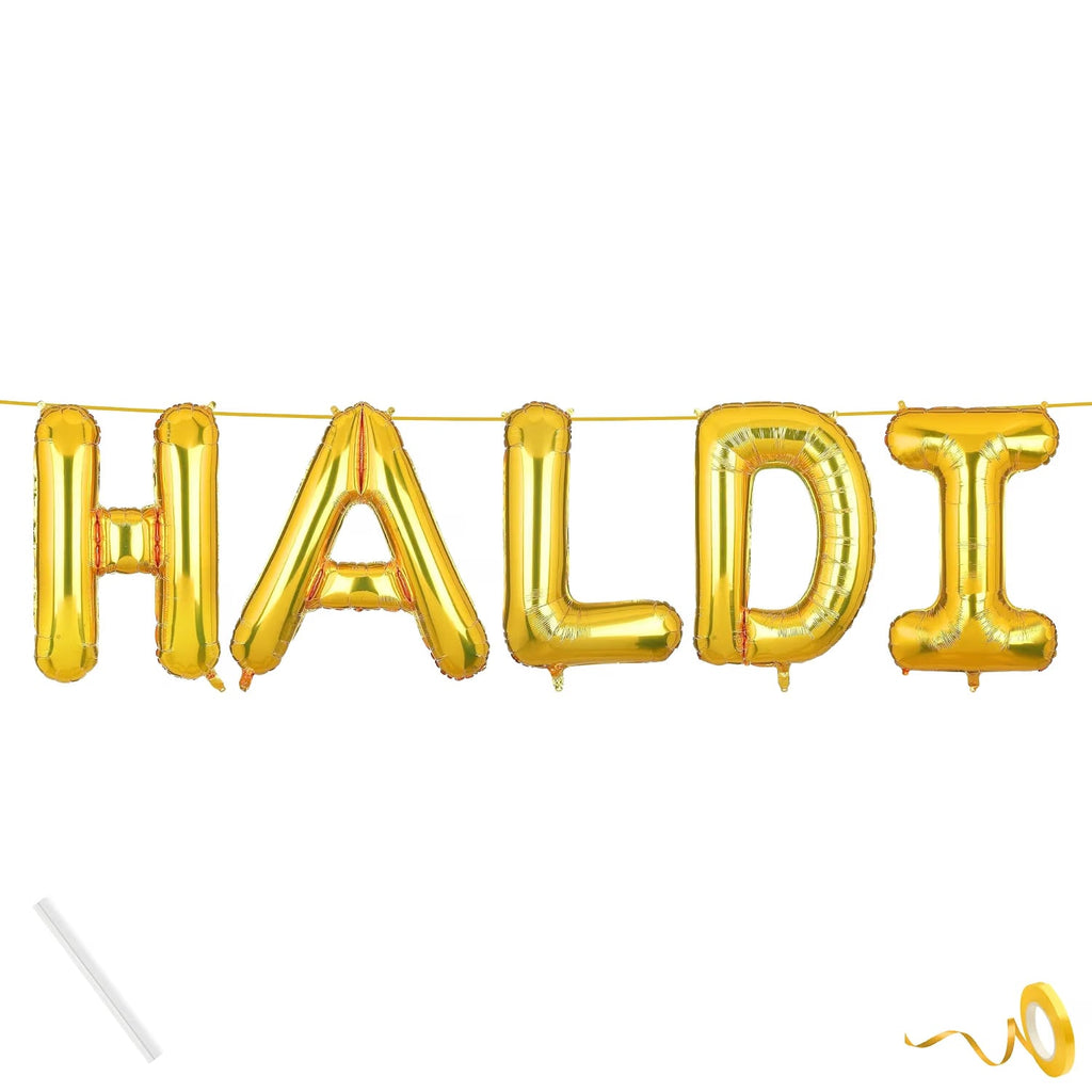 Haldi Foil Balloon Just Party Haldi Theme Foil Balloon - 21259