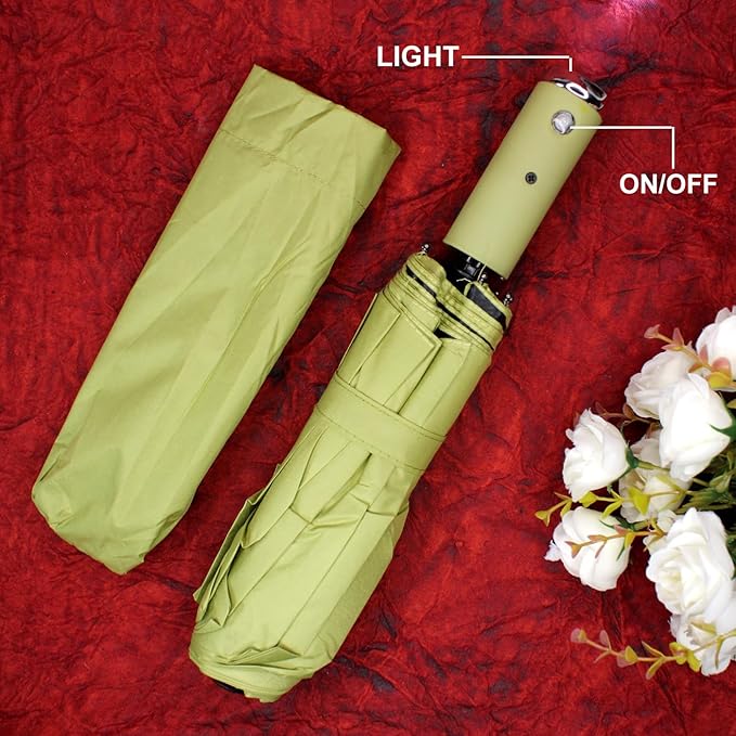 LED Light Umbrella for Men Windproof Umbrella for Rain for Unisex Multicolor - 20664
