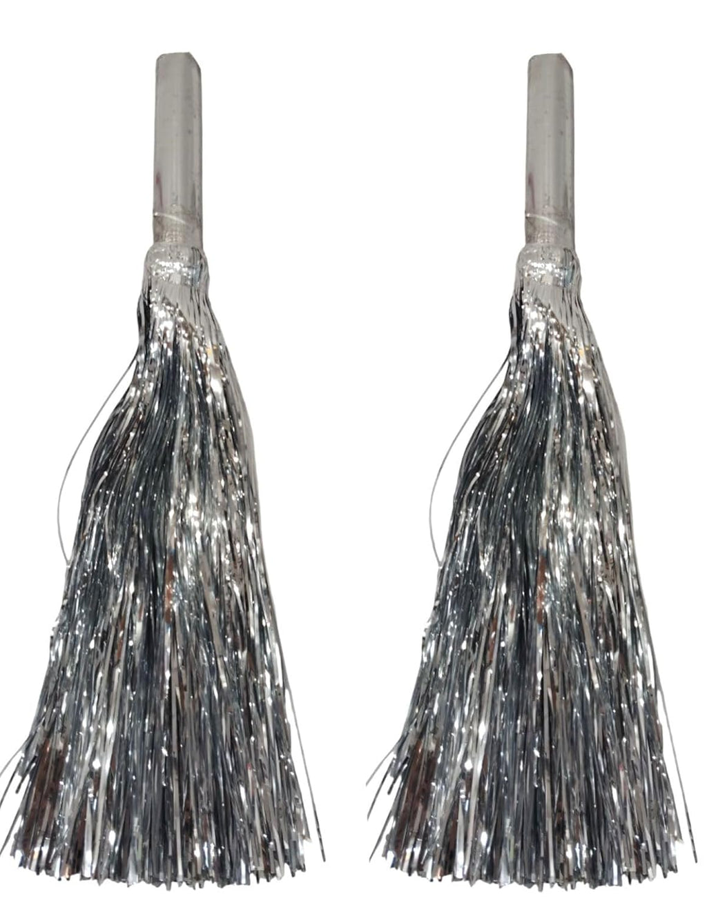 Multicolour Pom Pom with Stick, Cheer Girls Pom Pom for School Annual Day {1 pair} - 20203