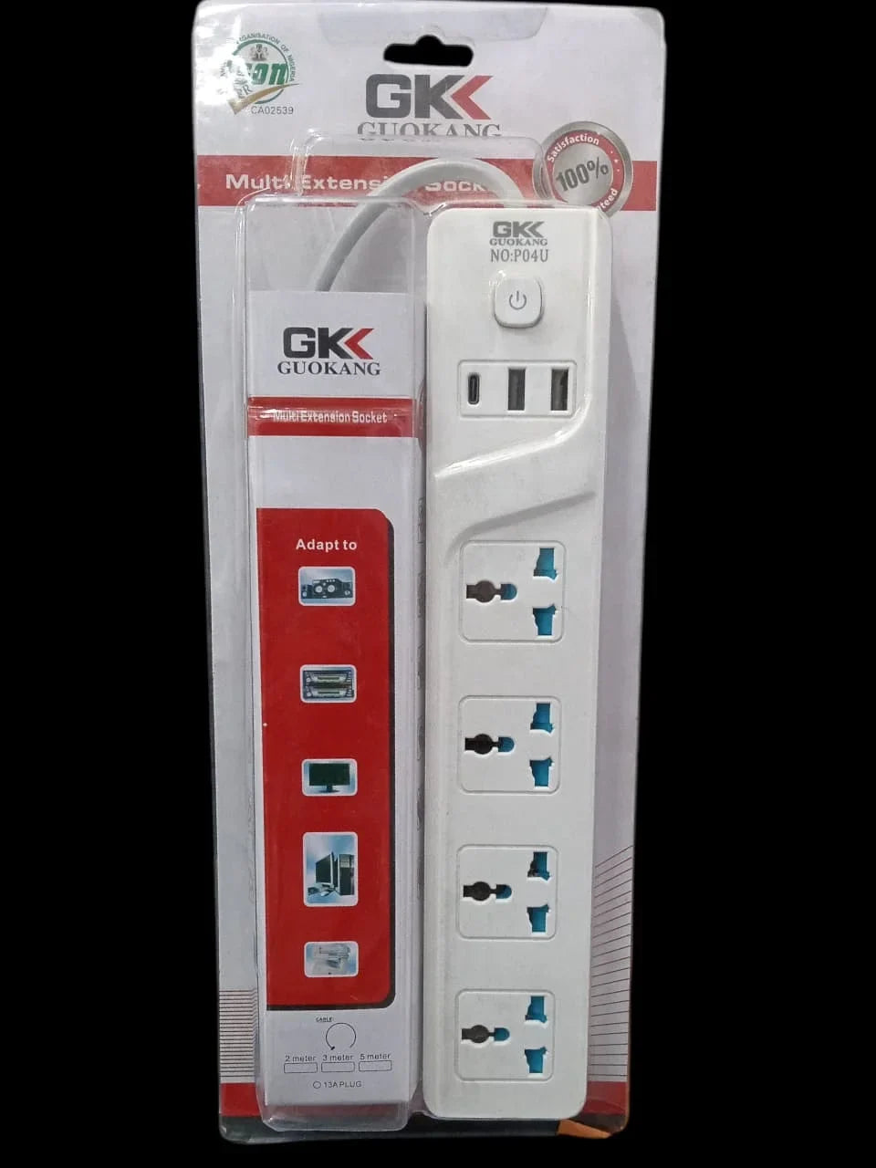 GKK Multi Extension Socket 250V {4 plug} - 10428