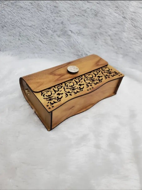Handcrafted wooden purse for women - 20031