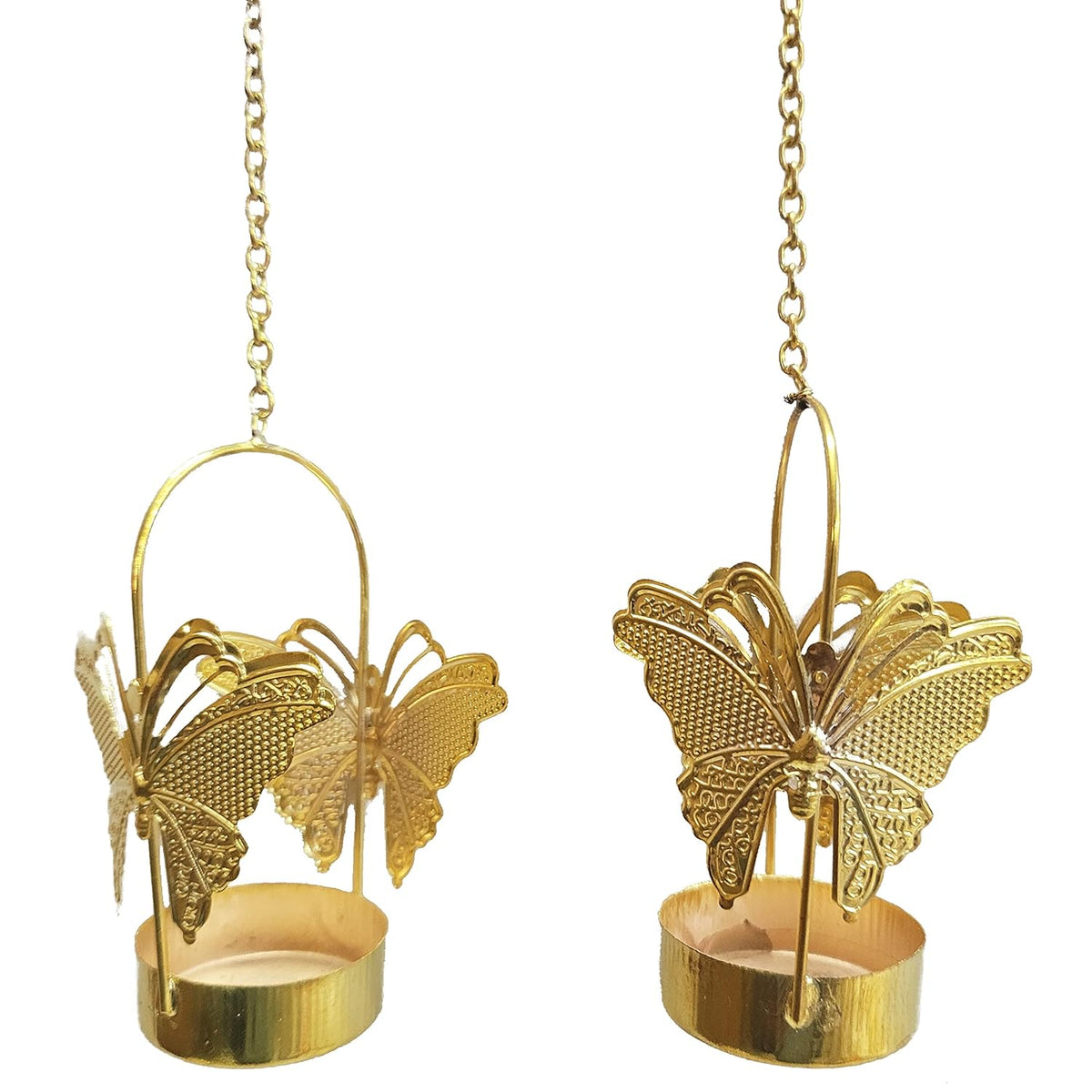 Butterfly Hanging Metal Tea Light Candle Holder - 20428