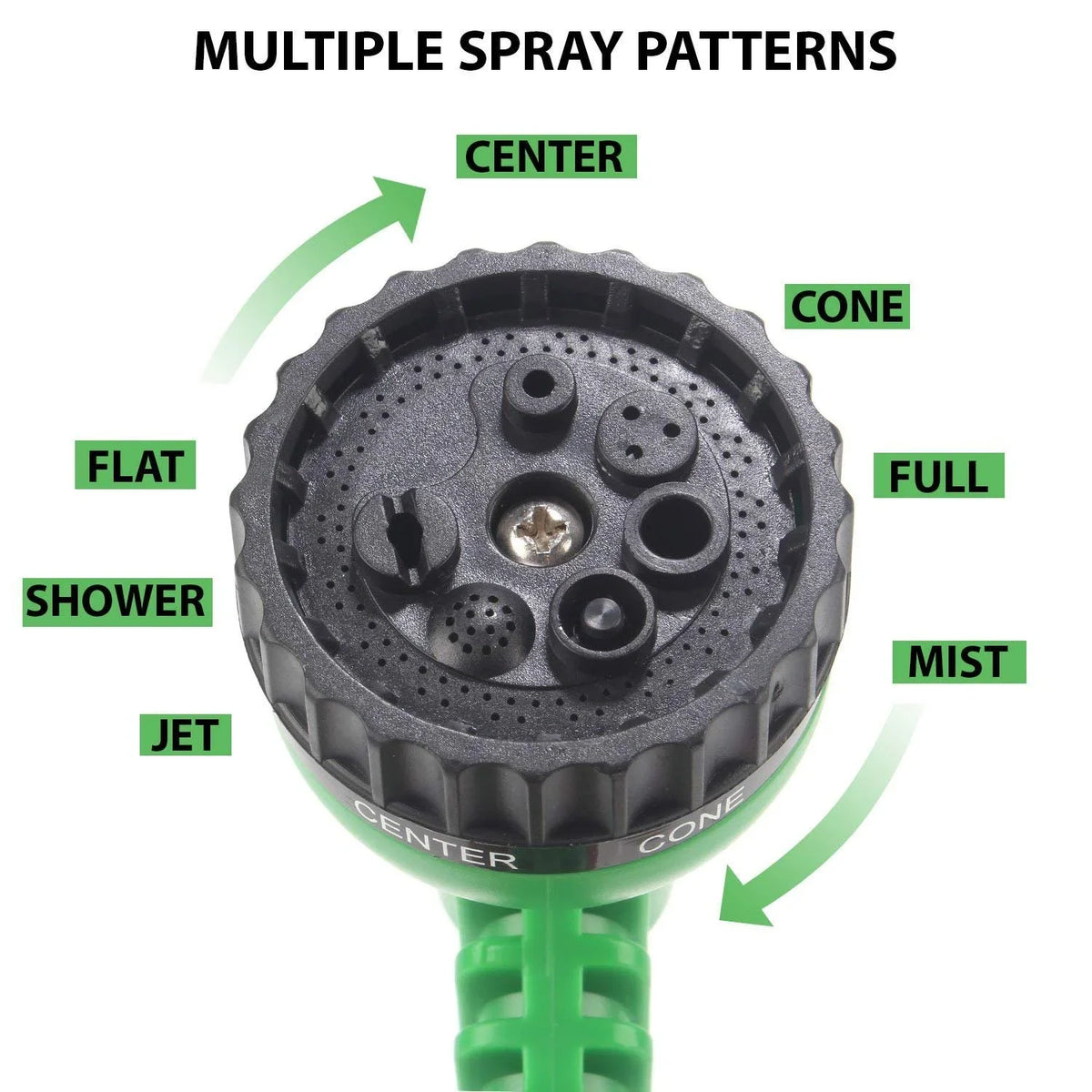 7 Mode High Pressure Water Spray Gun with Hose Nozzle for Gardening, Car Bike Washing & Watering Plants with Perfect Water Spray & Flow Control - 10335