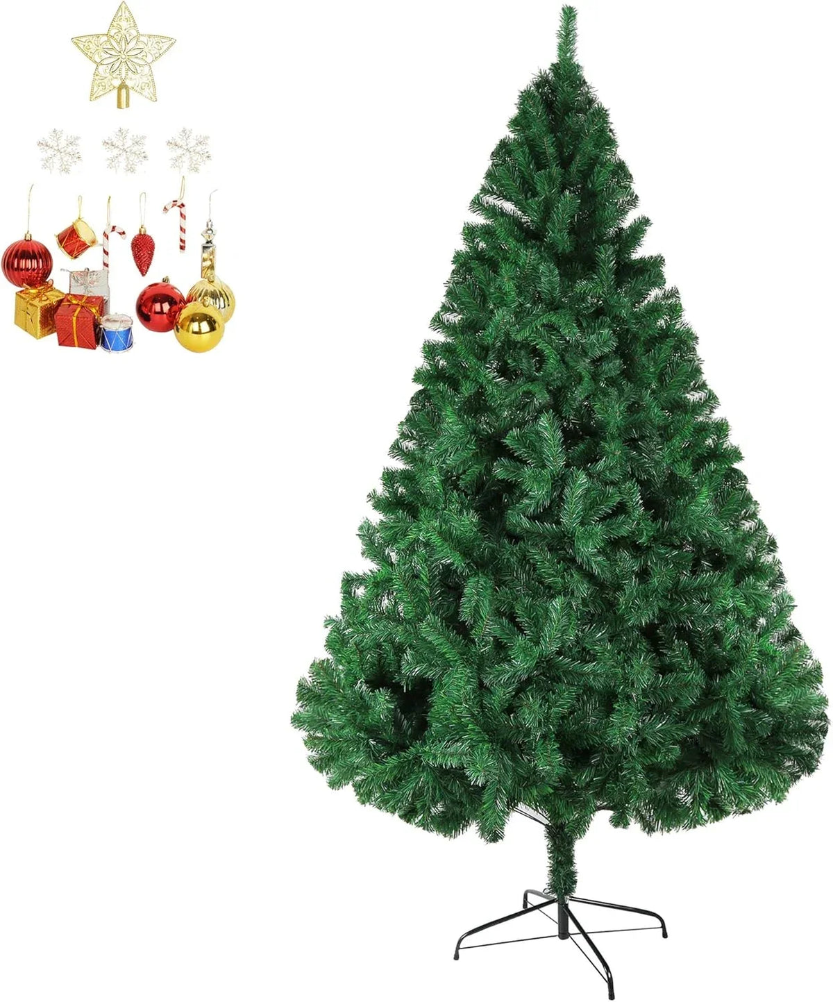 Green Classic Pine Christmas Tree Artificial 1.5 Feet - 7090