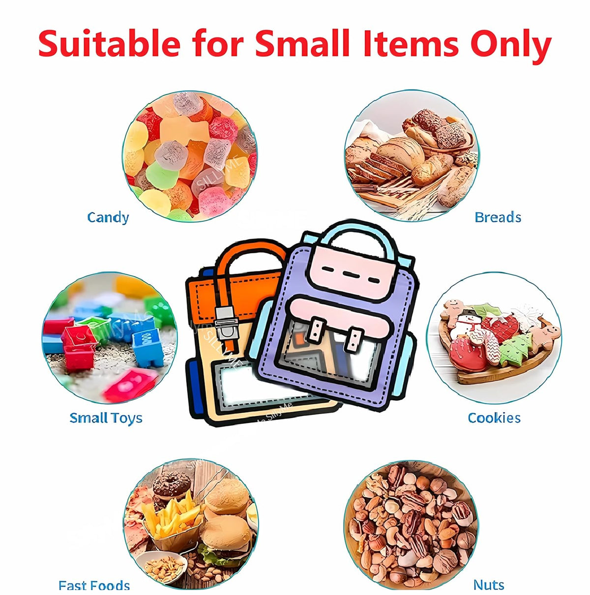 Small Return Gift bags birthday party for kids - Goodies bag filler chocolate stationery cookie, For Return Gifts, Small - Hand Bag For Kids - Birthday Return Gifts For Kids -Plastic - 20524