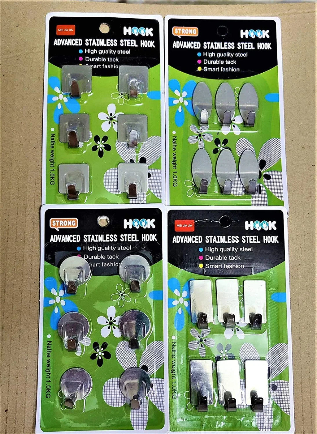 Stainless Steel 6 Pieces Hooks - 333