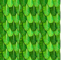 PJD-398  Green Banana Leaf Printed Backdrop Cloth, Polyester, 8Ft x 8Ft, for Satyanarayan Pooja, Ganesh Chaturthi, South Indian Festival Decoration, Washable and Reusable