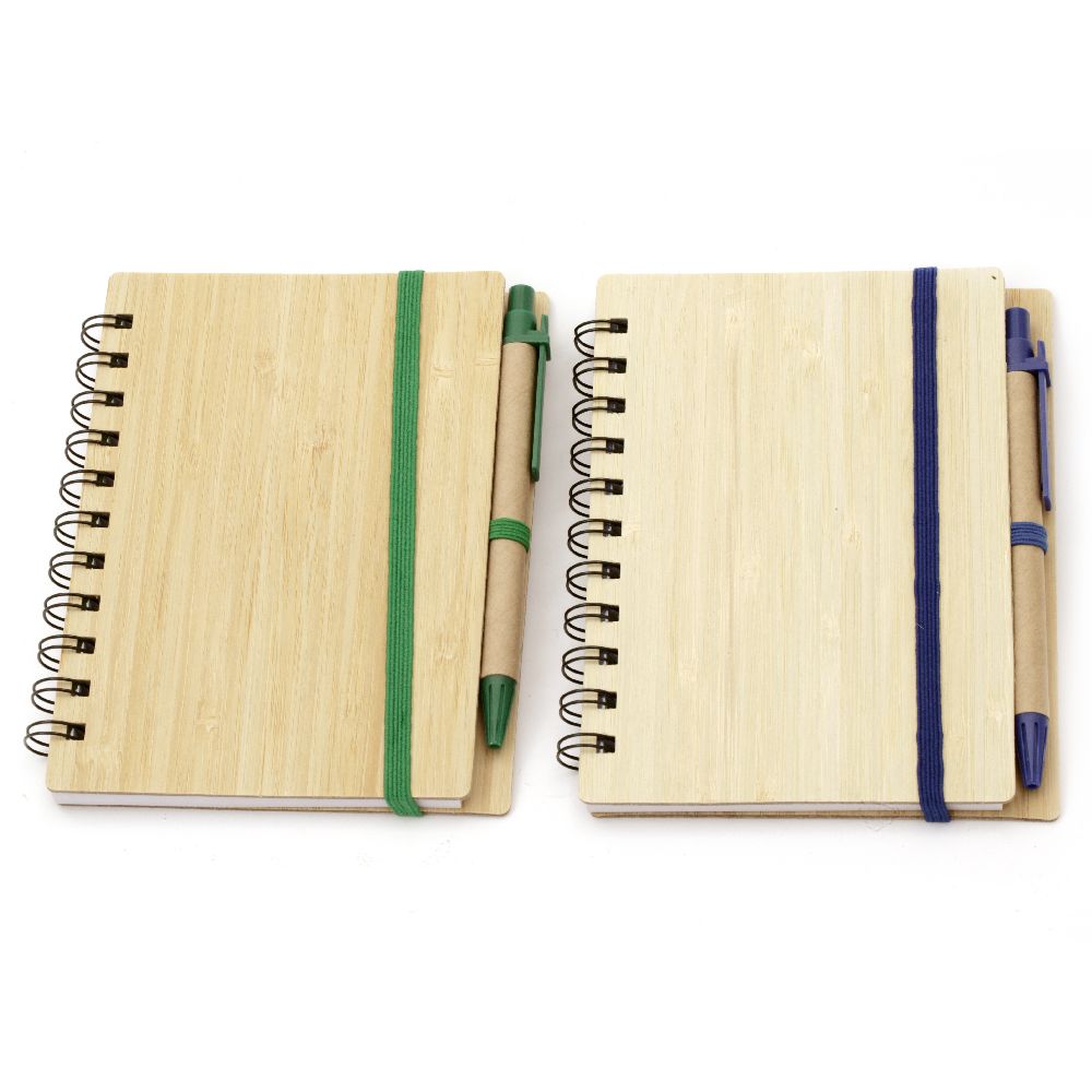 THE SHOPPE Diary and Pen + Black Pen Free (15 Designs and Color Options) (Wooden, Multicolor) - 3291