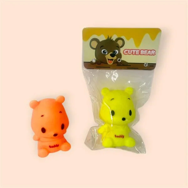 Water Bath Tub Chu Chu Sound Animal Shape Squeeze Toy for Kids {Random Caracter} - 11100