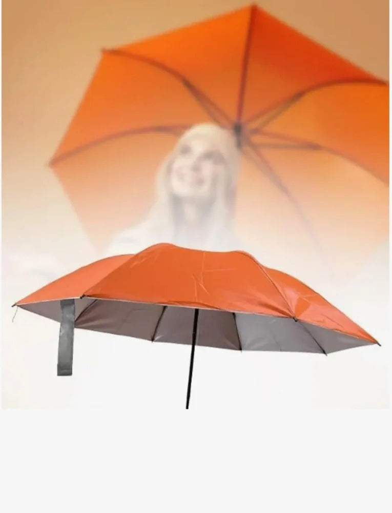 Playful Carrot Shaped Compact Folding Umbrella For Protection From Rain And Sun - 10595