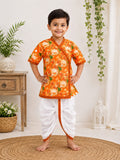 (0-3 Years) Kids Traditional Boys Ethnic Dress Set Multicolour - 21064