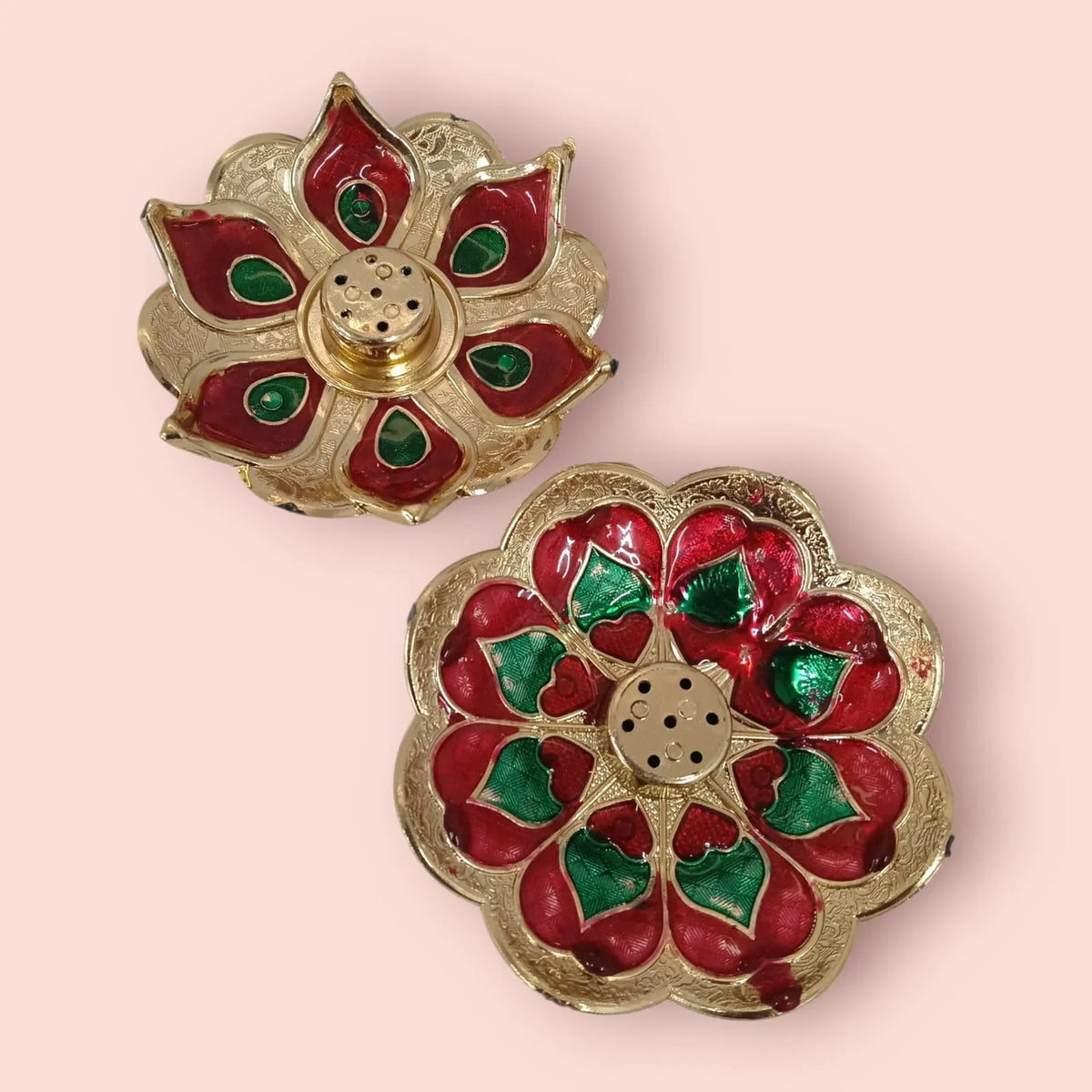 Flower Design Agarbatti Stand Incense Holder for Festive Decorations {Random Design} - 11350