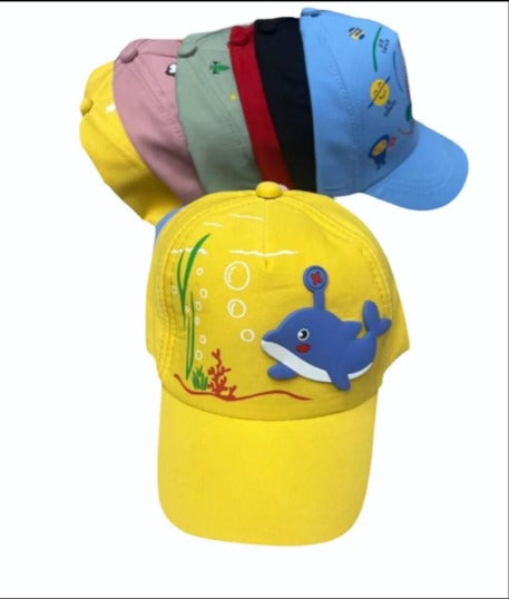 Zacharias Unisex Kids Cotton Baseball Cap {Random Design} - 20104
