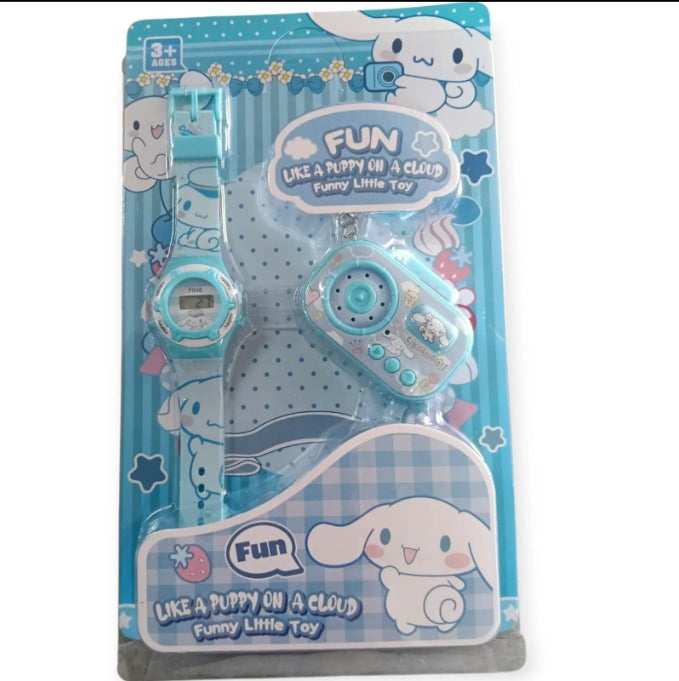 Digital Watch and Keychain For Boys & Girls for Kids (Random Design) - 20092