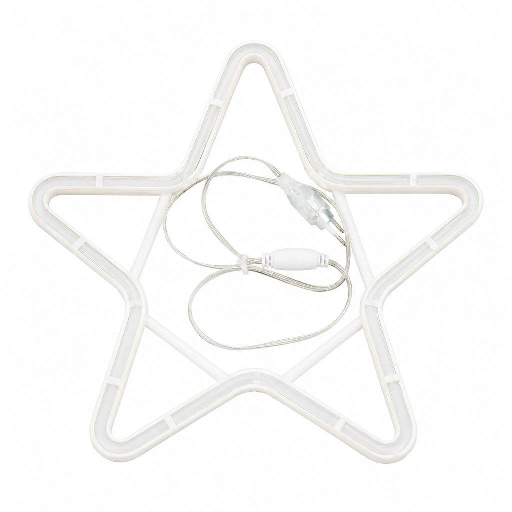 Decorative Neon Light Waterproof Hanging Light For Indoor and Outdoor Decoration with Hanging Hook (Star) - 20902