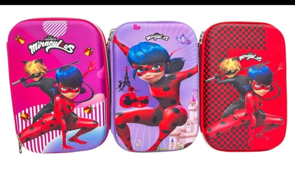 3D Theme Miraculous Pencil Pouches for Girls {Random Design} - 10556