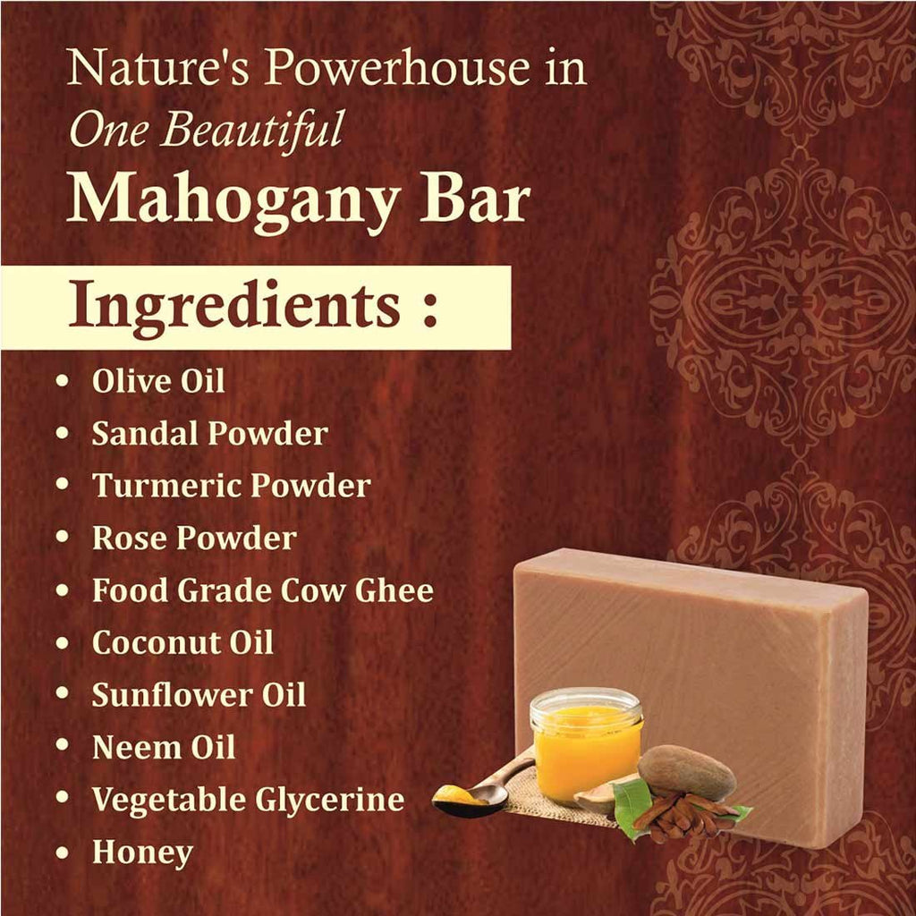 Mahogany Cow Ghee Herbal Soap - Pack of 2