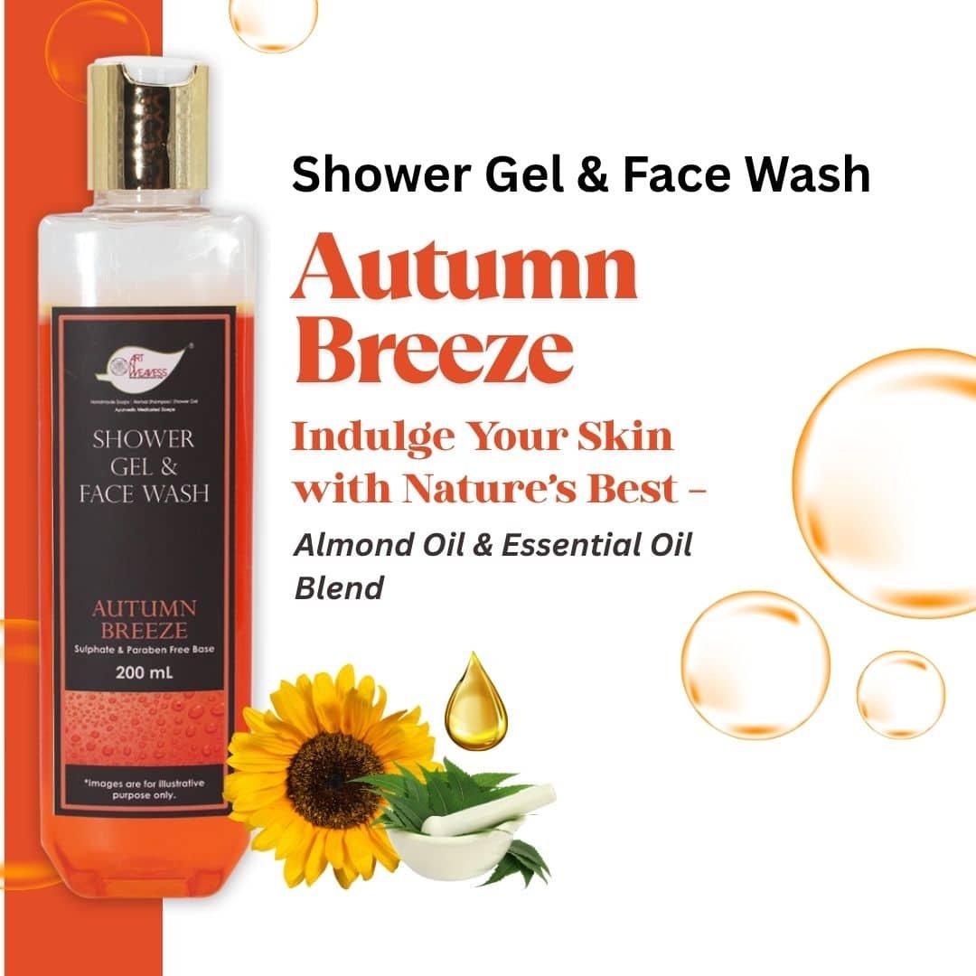 Autumn Breeze Shower Gel & Face wash with Sulphates & Parabens free Base – 500ml