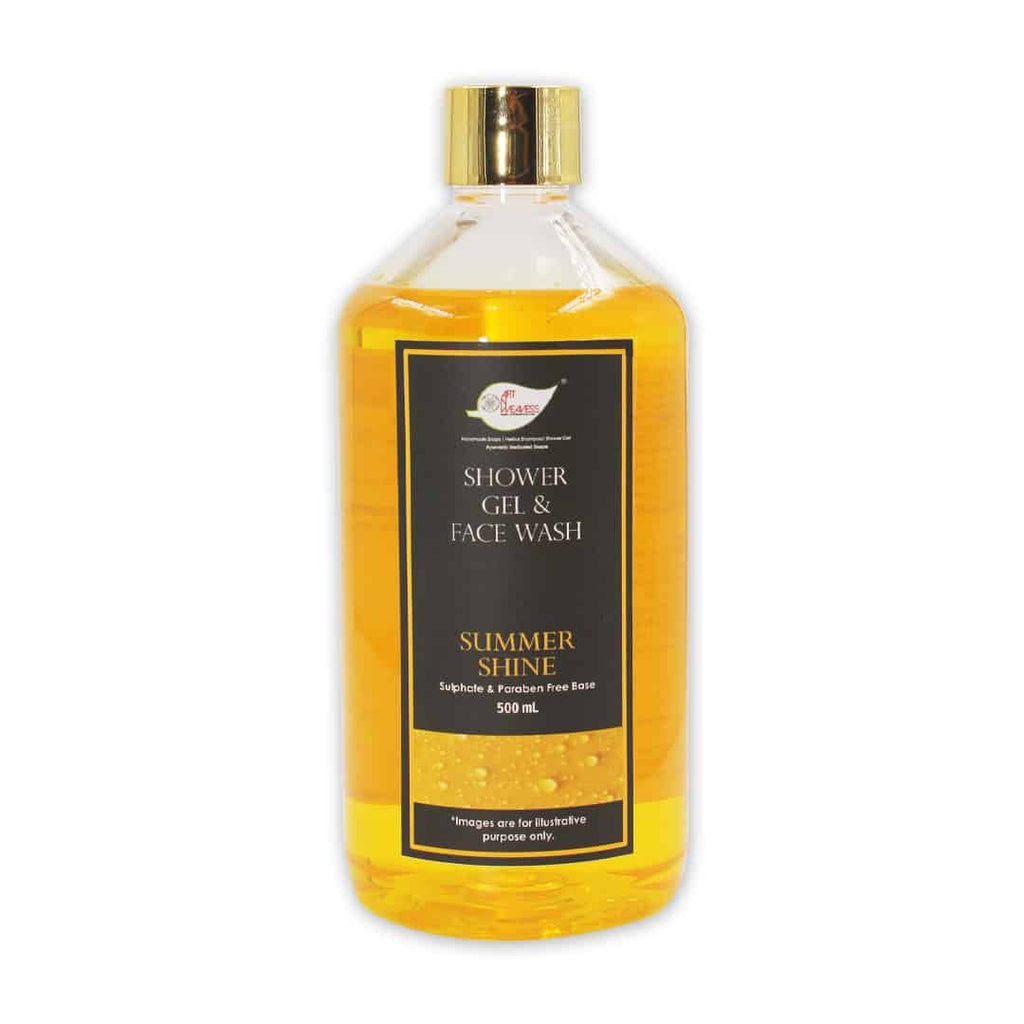 Summer Shine Shower Gel & Face wash with Sulphates & Parabens free Base – 500ml