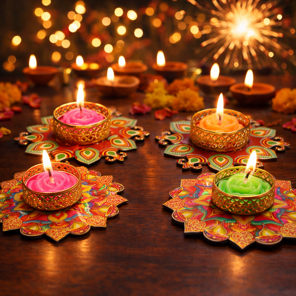 Candle Holder for Diwali Decoration - 20398