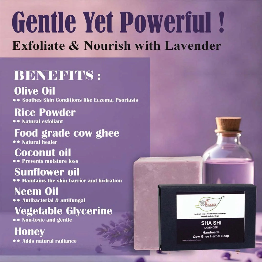 Lavender Cow Ghee Herbal Soap