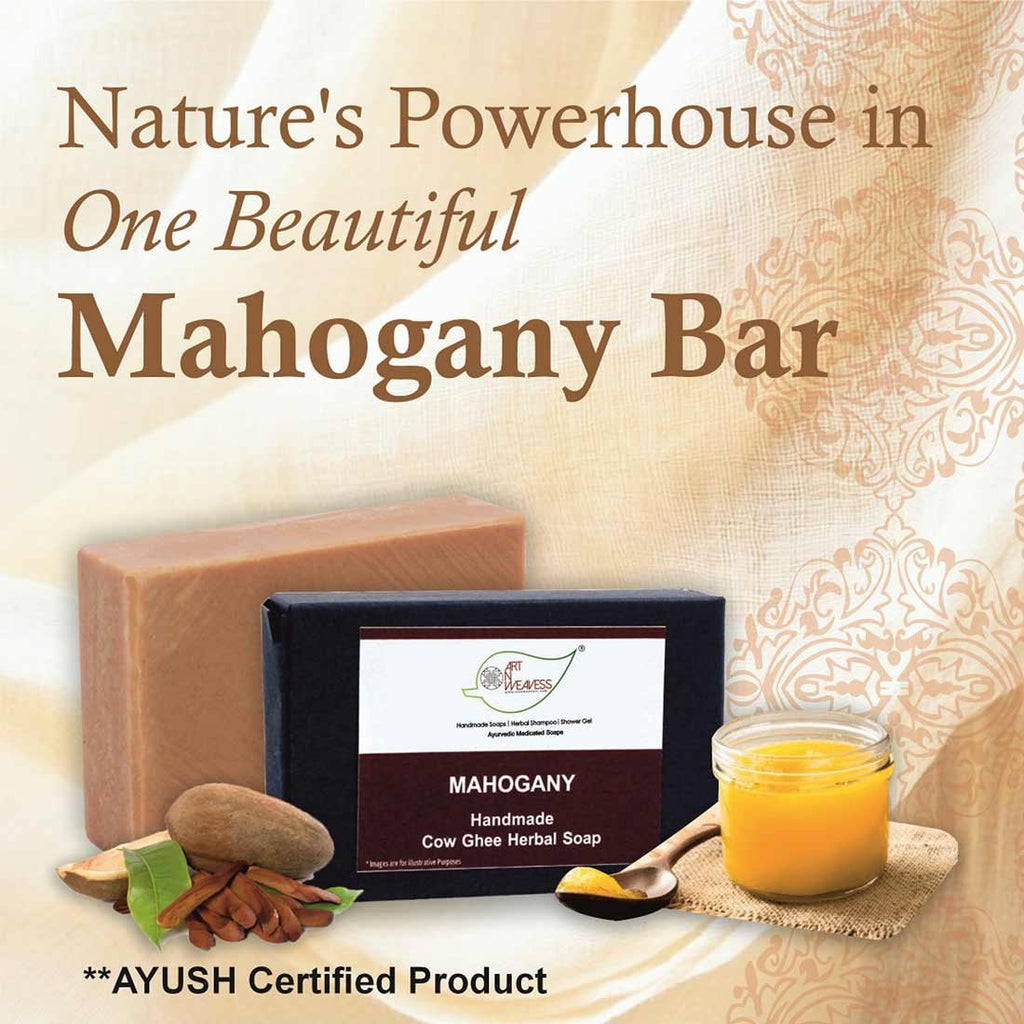 Mahogany Cow Ghee Herbal Soap - Pack of 2