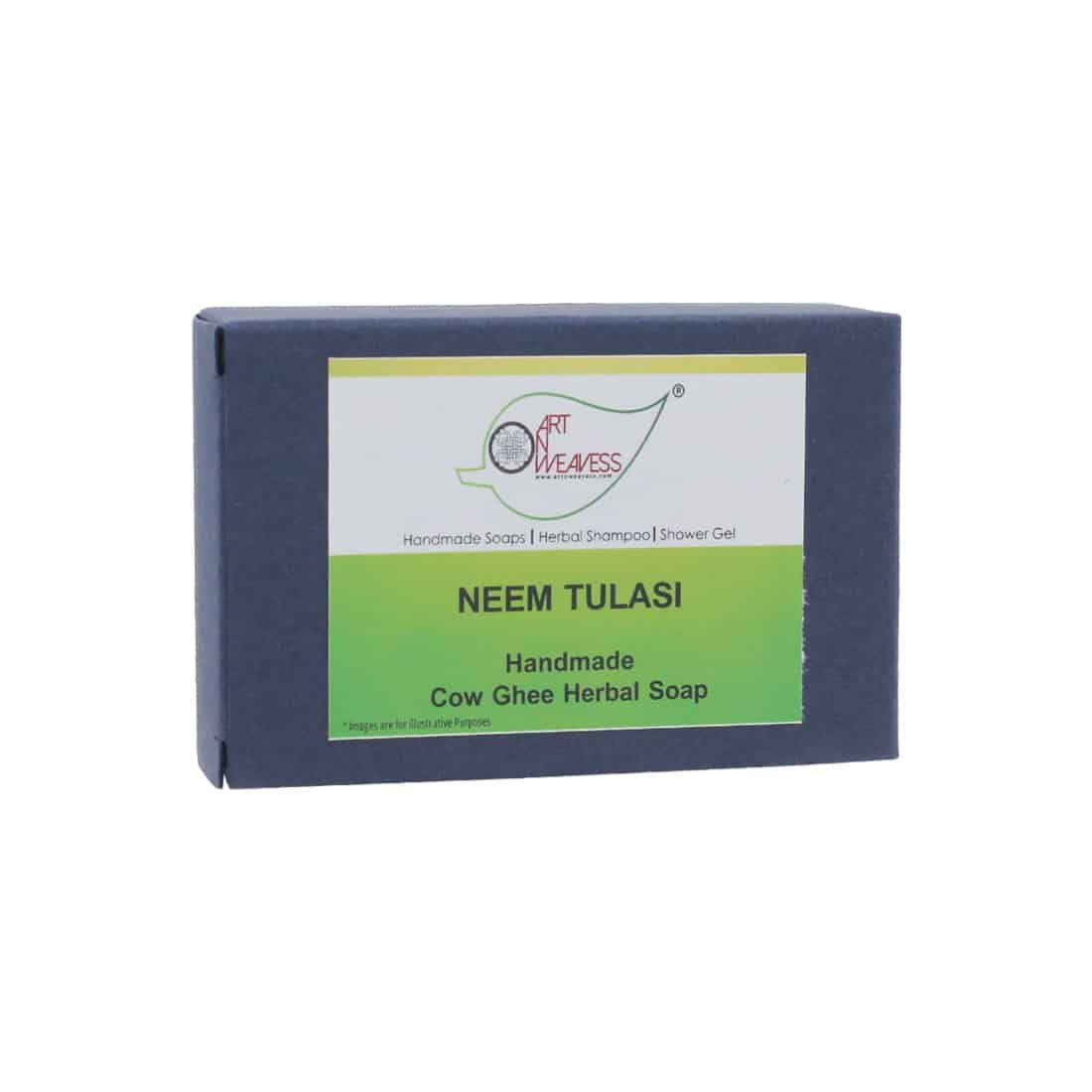 Neem Tulasi Cow Ghee Herbal Soap - Pack of 2