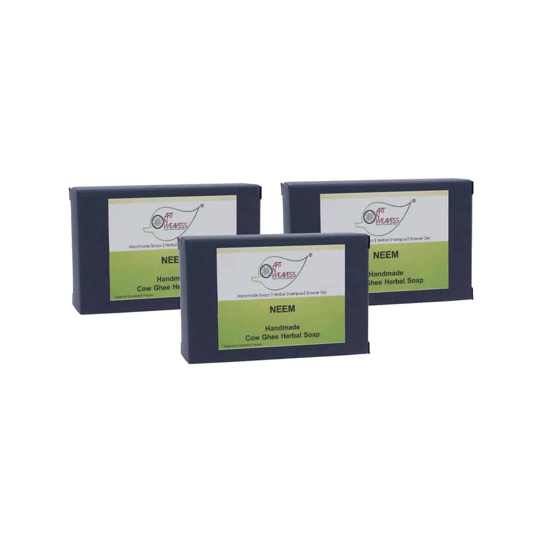 Neem Cow Ghee Herbal Soap – Economy Pack 3