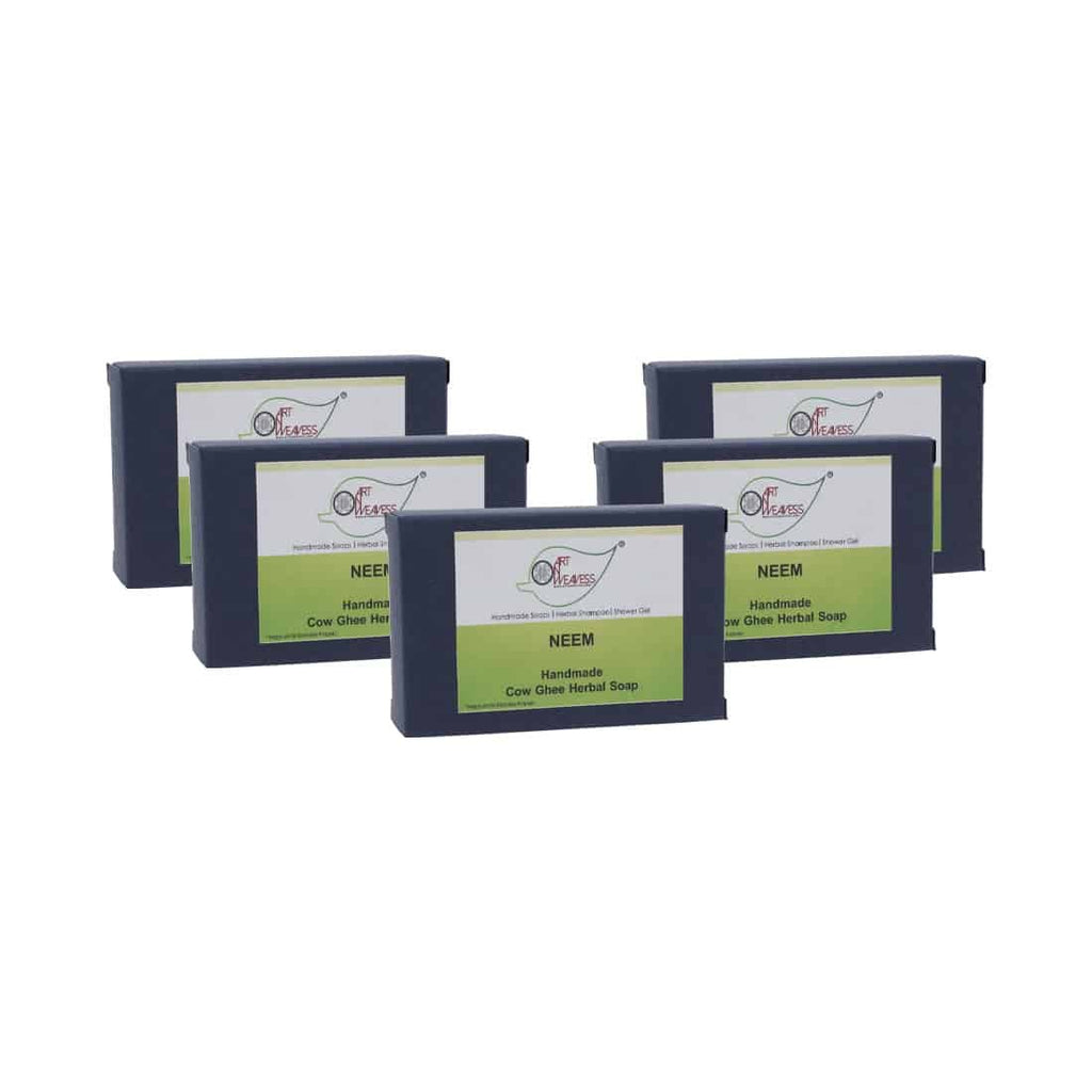 Neem Cow Ghee Herbal Soap – Economy Pack 5