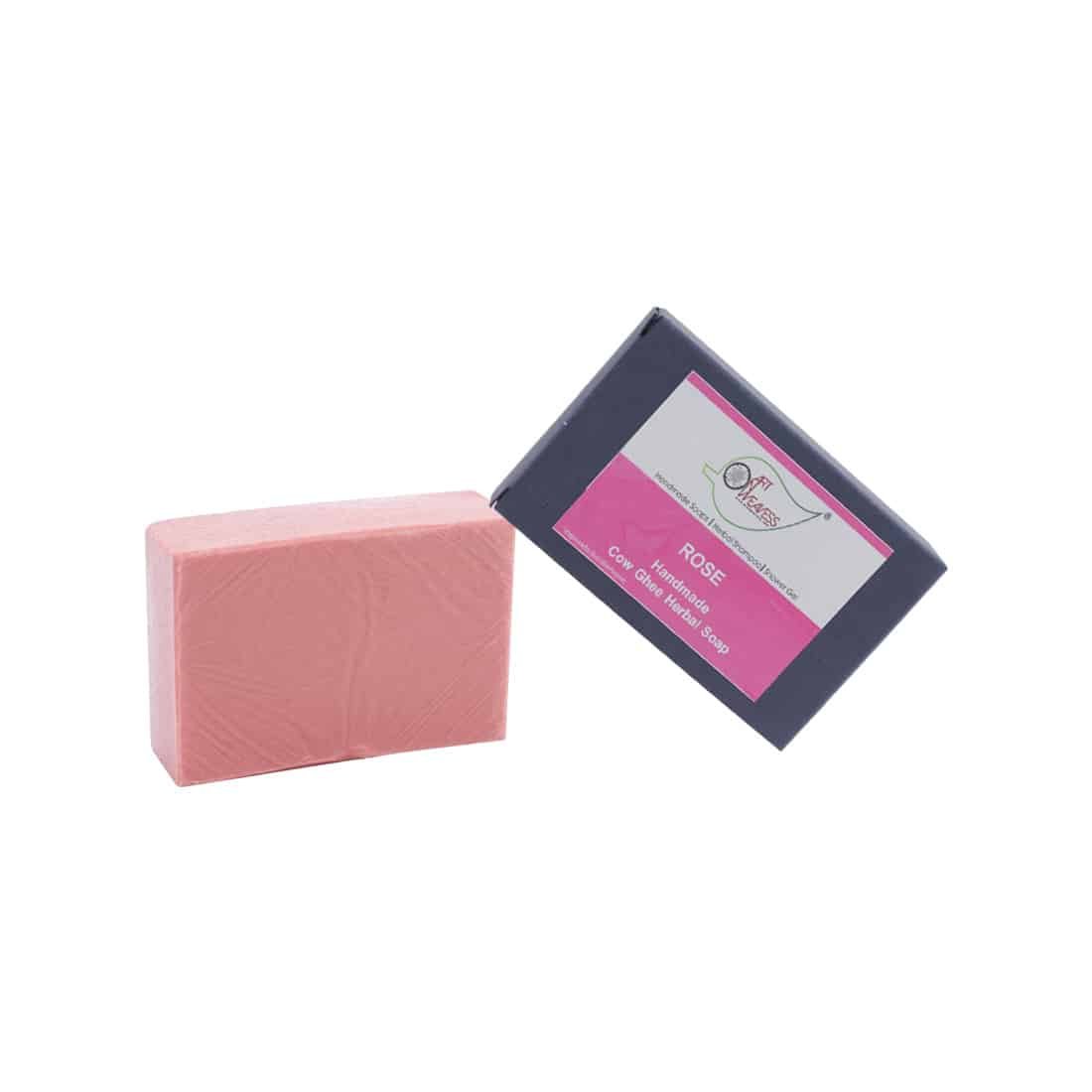 Rose Cow Ghee Herbal Soap - Pack of 2