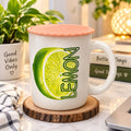 Random Design Print Coffee Mug with Lid - 21231