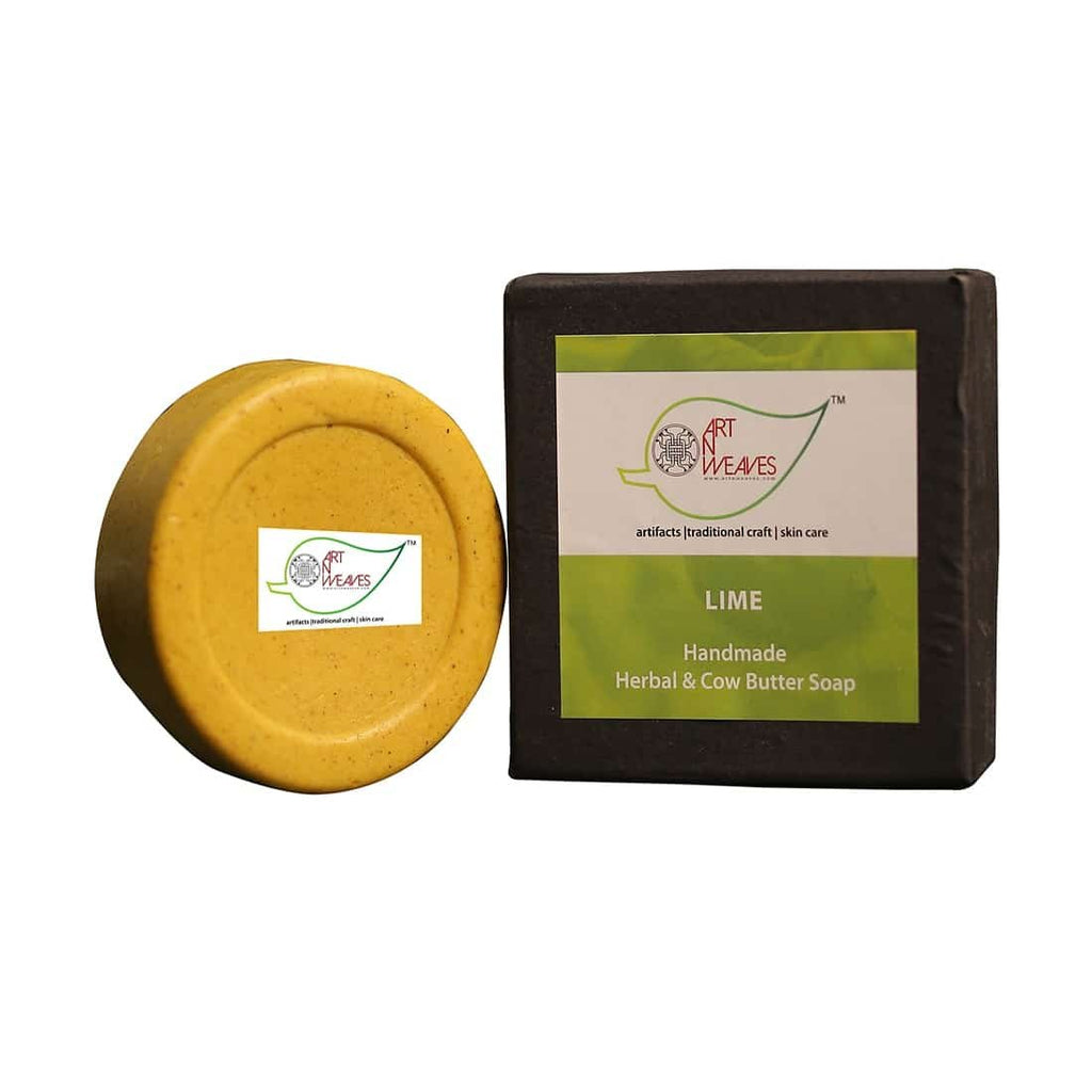 Lime Cow Butter Herbal Soap