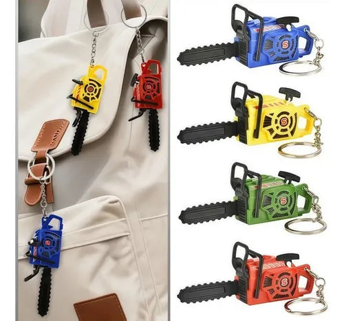 Creativity Plastic Electric Saw Keychain Realistic Handheld {Random Color} - 20704