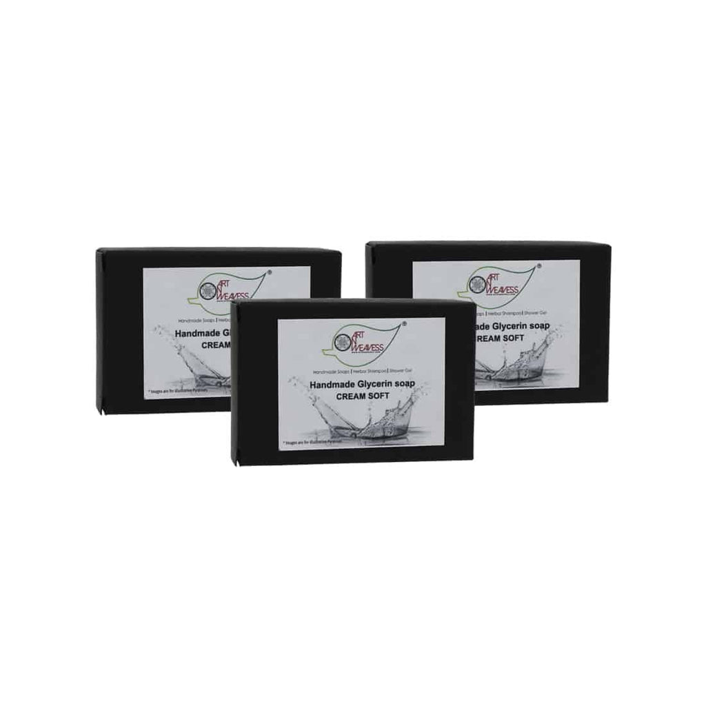 Cream Soft Glycerin Soap – Economy Pack 3