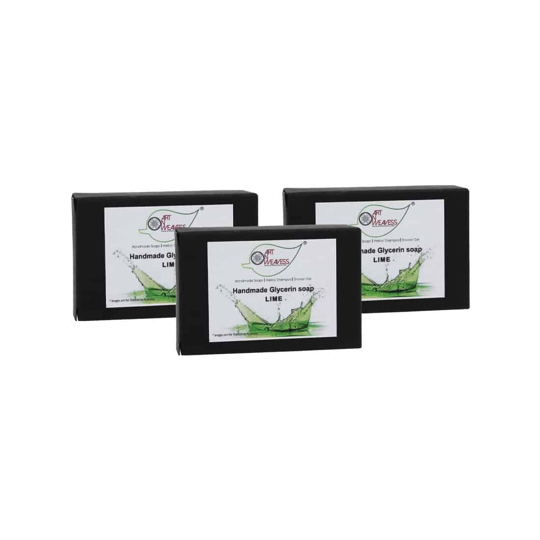 Lime Glycerin Soap – Economy Pack 3