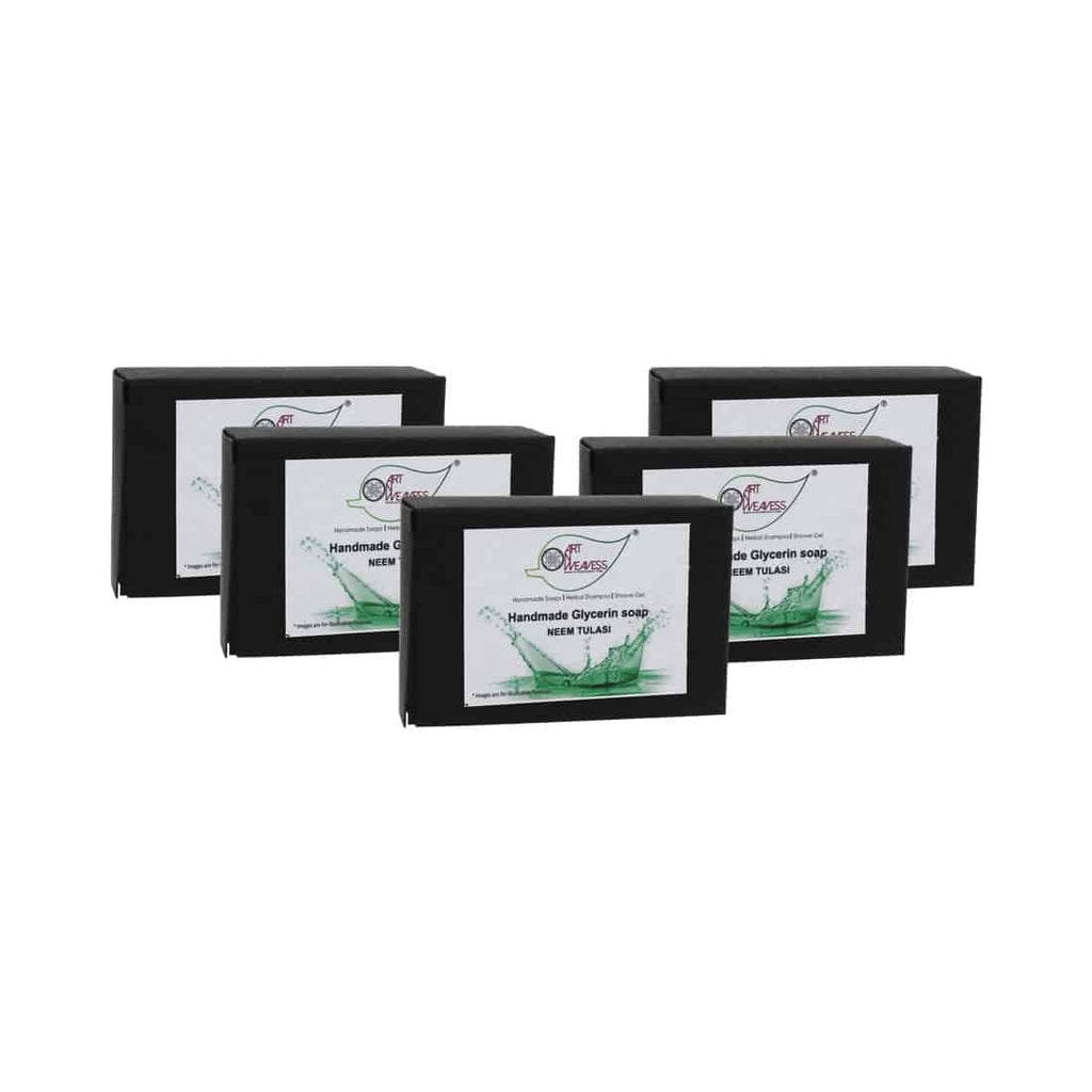 Neem Tulasi Glycerin Soap – Economy Pack 5